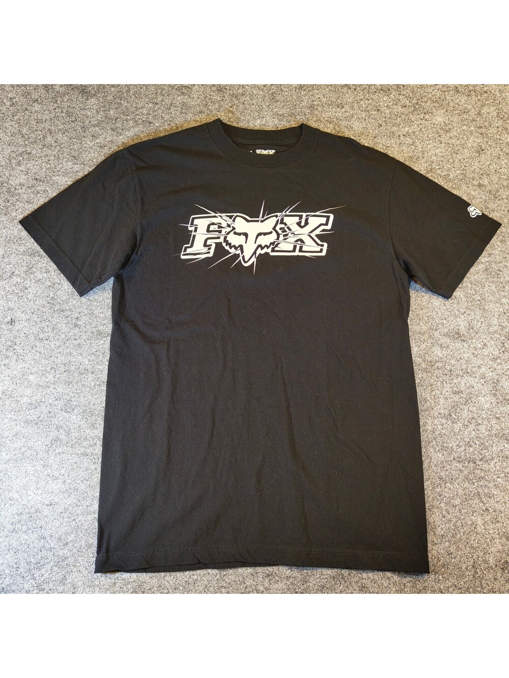 Fox Racing Black Graphic T-Shirt Short Sleeve Moto MX Size Medium M